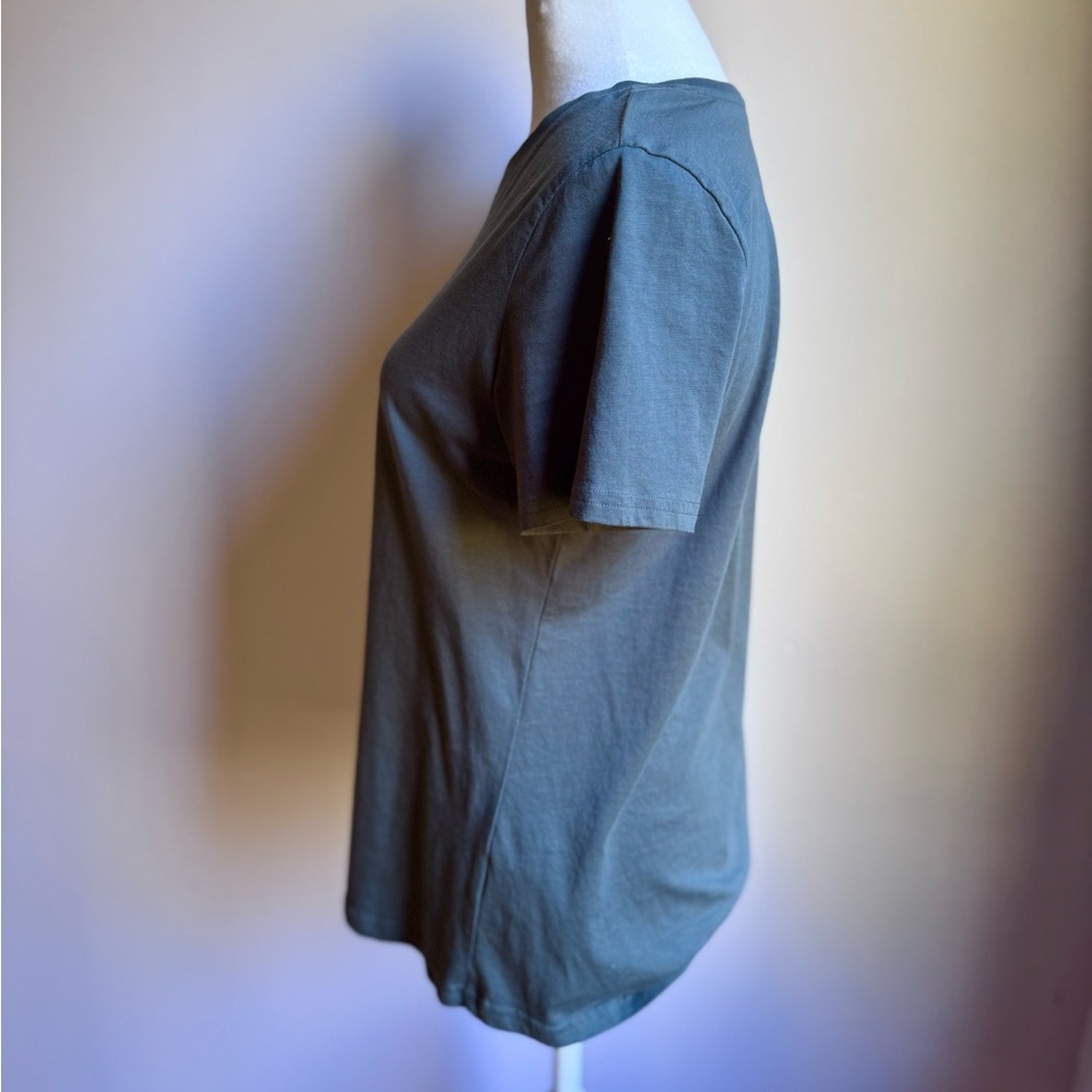 Pact Softspun Organic Cotton Crewneck Tee Shirt Women’s Green Size Small - Picture 4 of 5